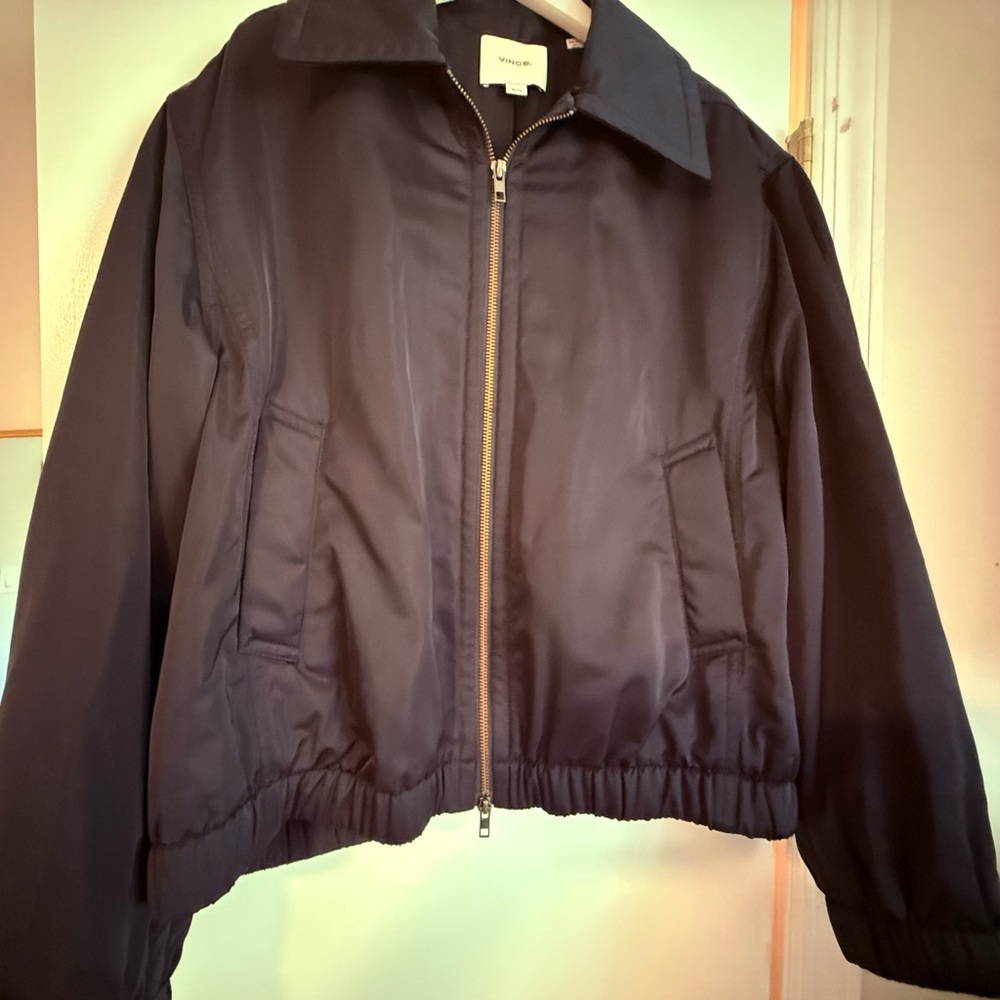 Vince Midnight Blue Bomber Jacket